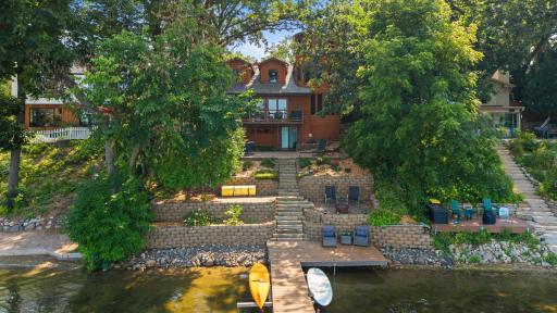 Photo for 3084 Hamline Avenue N, Roseville, MN 55113 - listing #7115635 Lake life in the city! Immaculate tiered backyard down to the lake.