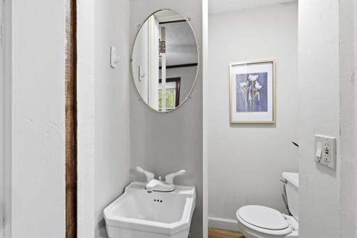 Main floor powder bathroom, perfect for your guests