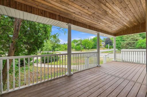 Huge covered porch