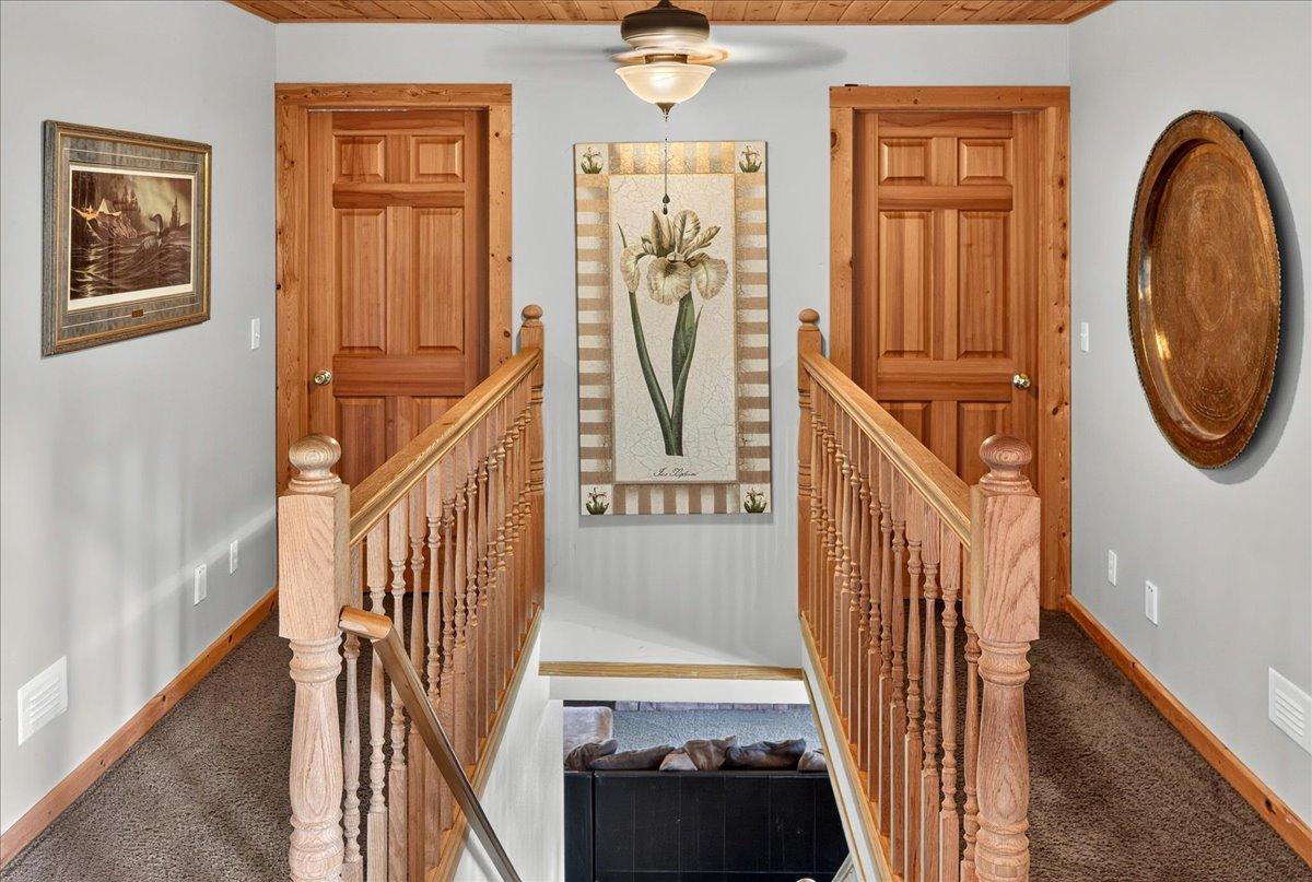 Upper Level Bedrooms & top of the stairs.