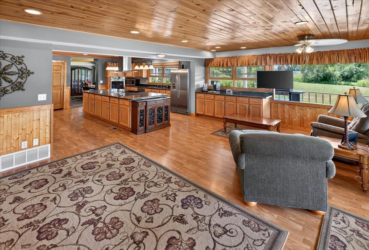 What a magnificent view of this open concept!!