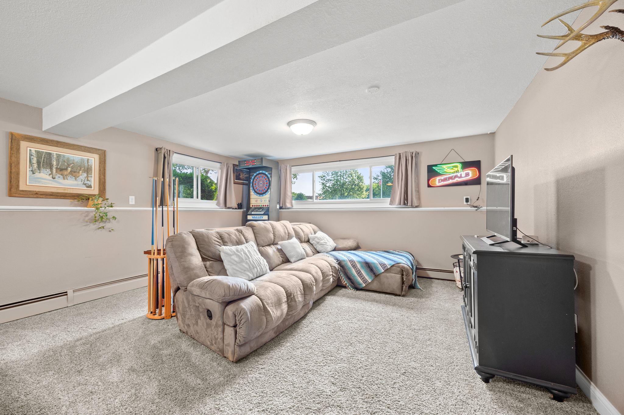 Lower level family room