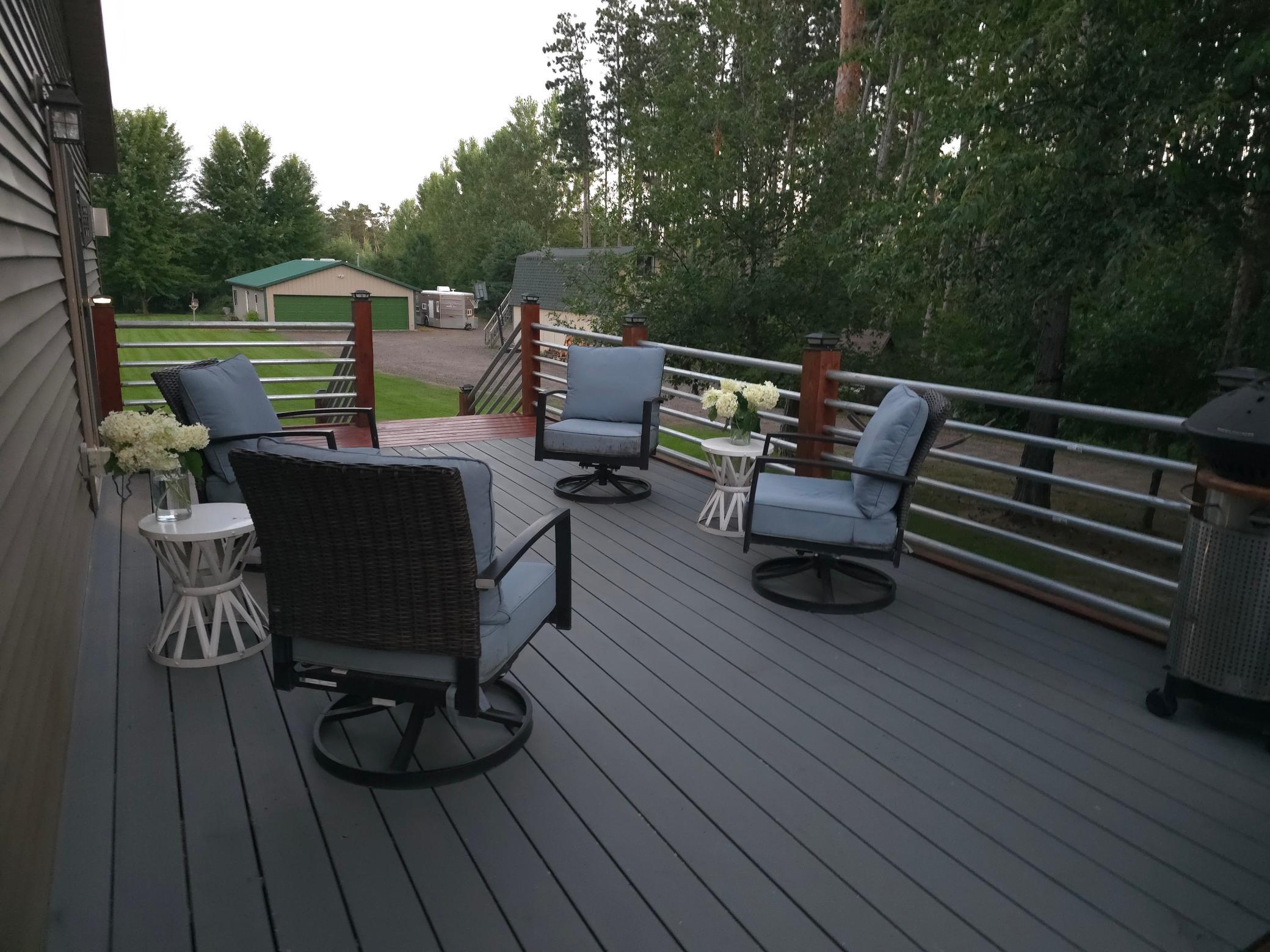 Wrap around deck