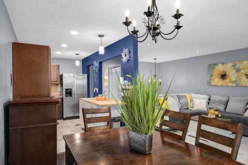 Updated lighting including pendants and recessed.