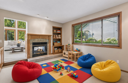 Or use it as a playroom! The options are endless. Virtually staged.