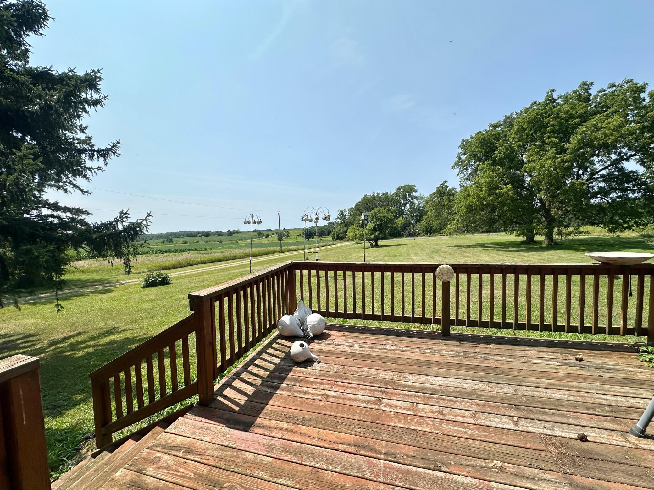 Great bird watching happens here with the martin houses out front. Many sunsets and incoming storms as well.