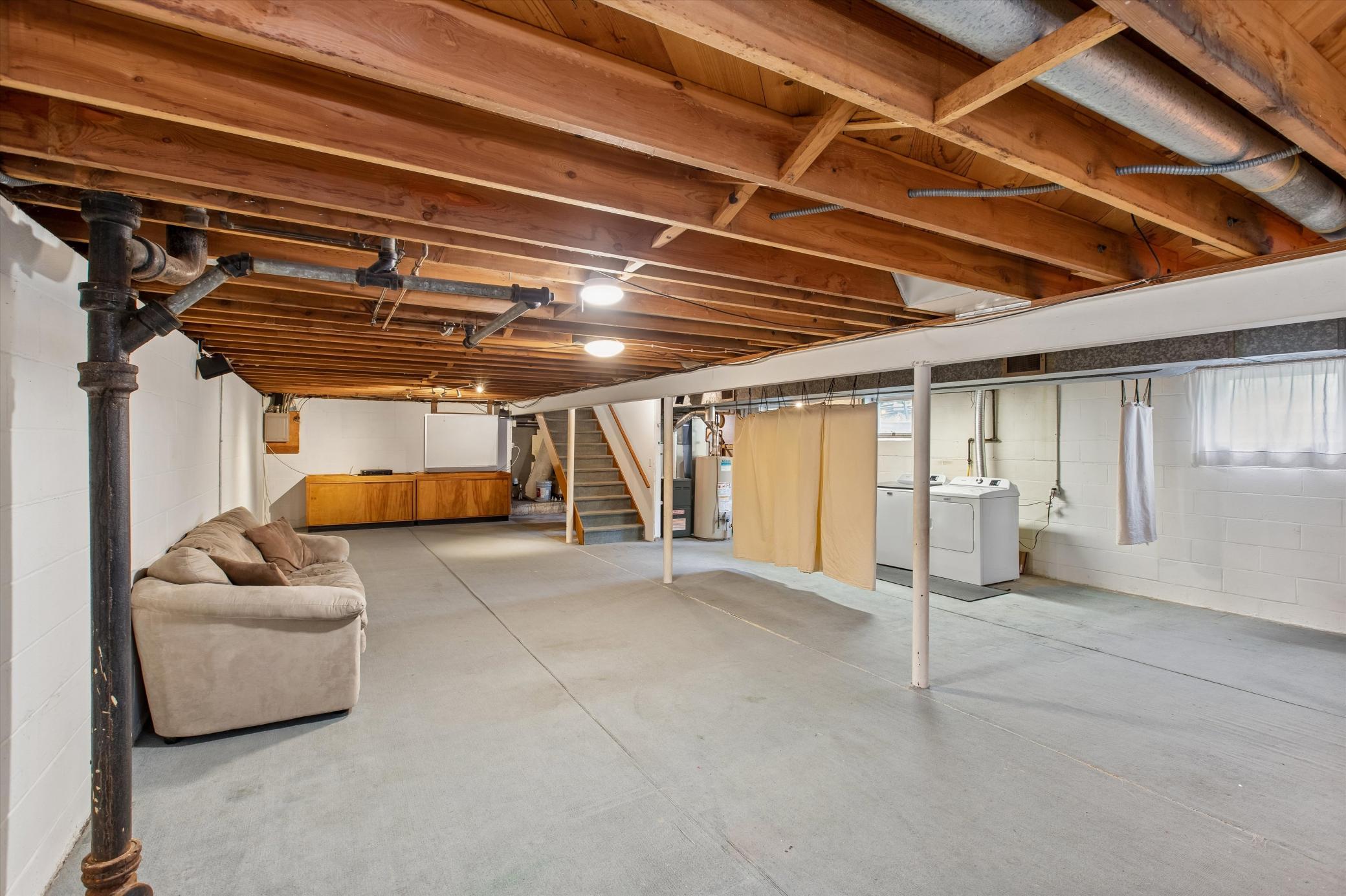 Instant equity builder with the unfinished basement
