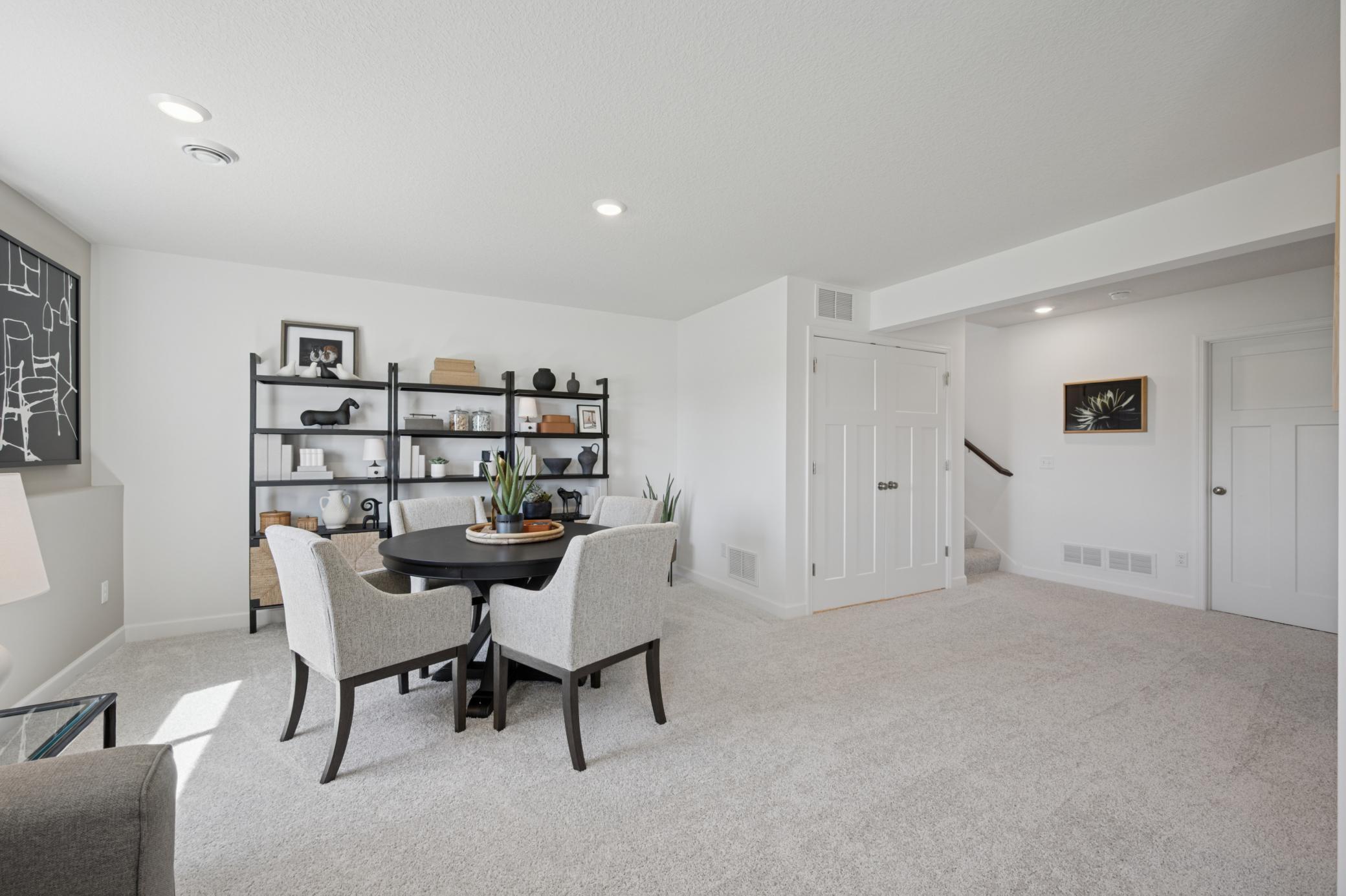 *Photo of model home, actual features may vary. The recreation room.