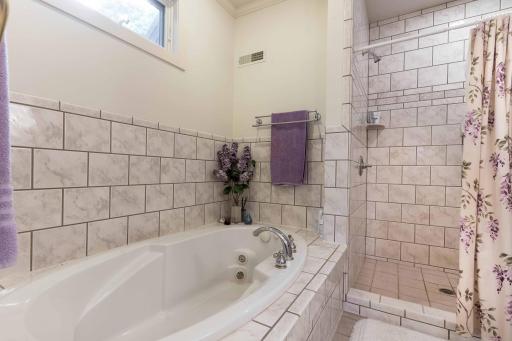 Jetted Tub and Walk-In Shower