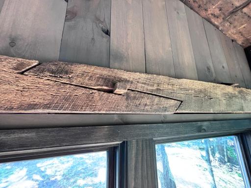 Old beam Scarf Joint.