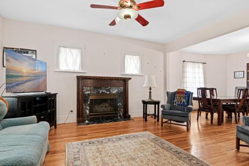 Main Floor Gas Fireplace in Main Floor Living Room