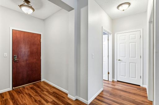 Spacious entry area
