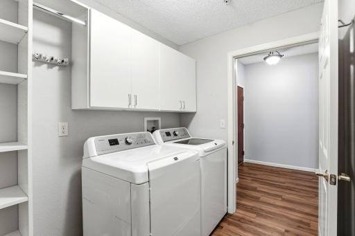 This private in unit laundry room is perfect.