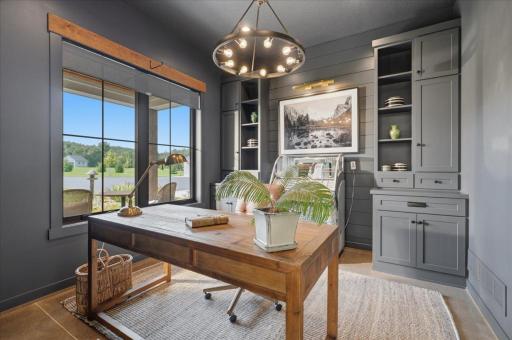 Home office allows for easy mornings and a quick commute!