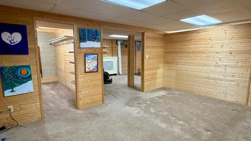 Bsmt den w/walk in closet