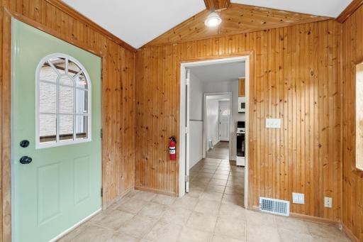 This room is a perfect additional gathering space, dining area, or both!
