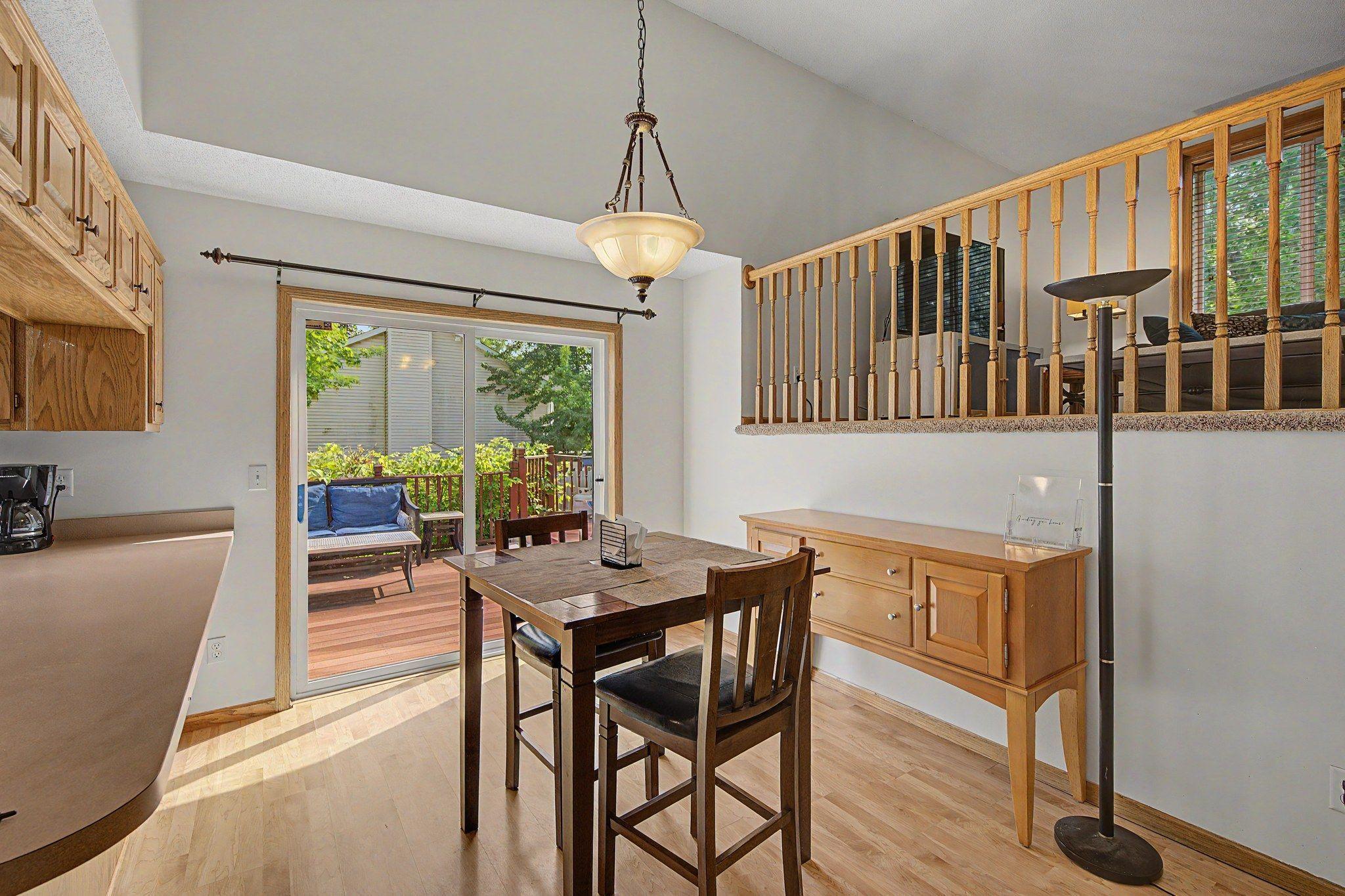 Walk out to expansive deck for entertaining!