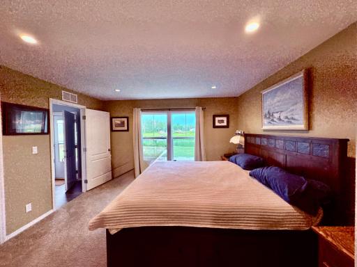 Master bedroom with water views