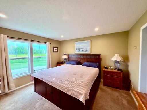 Master bedroom with water views