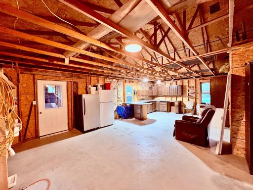 Mancave area in garage