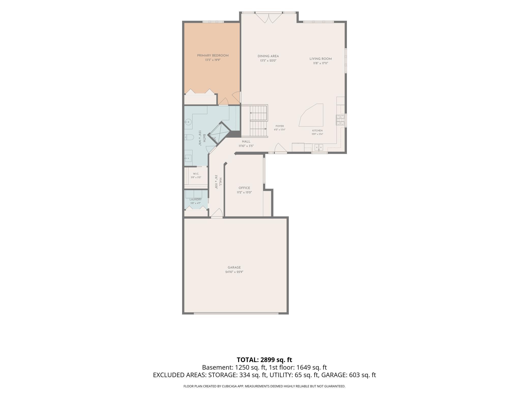 Lower level floor plan