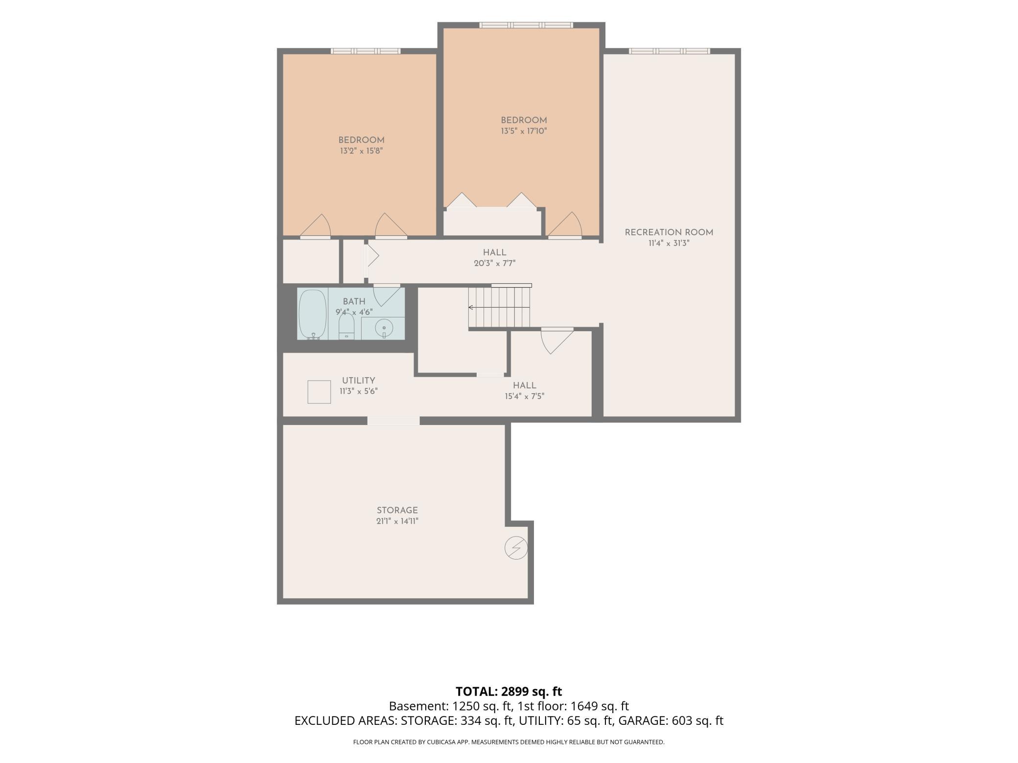 Main level floorplan