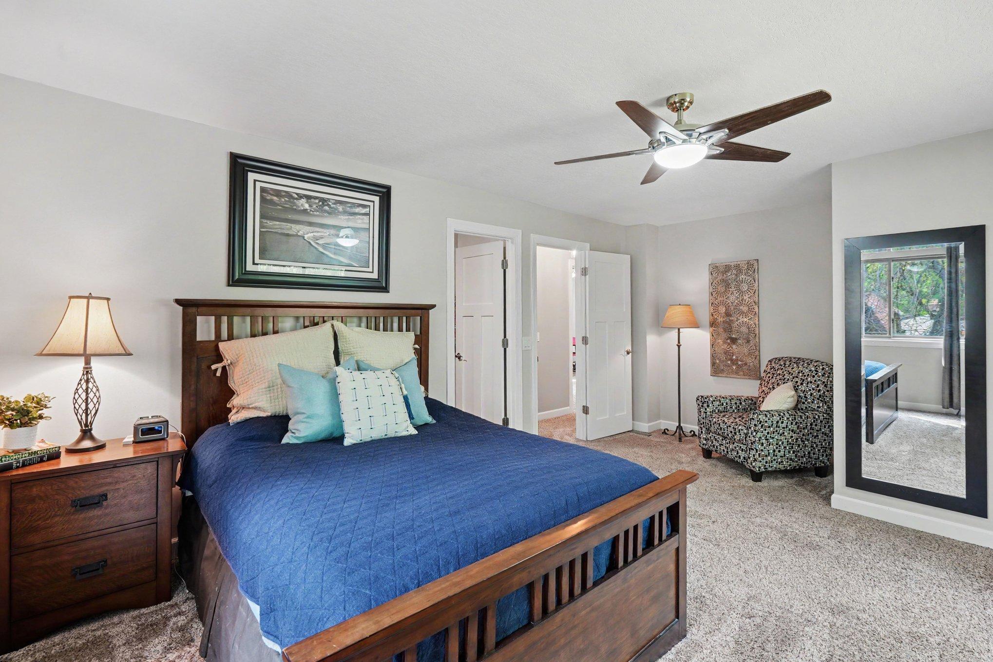 Another view of the large primary bedroom.