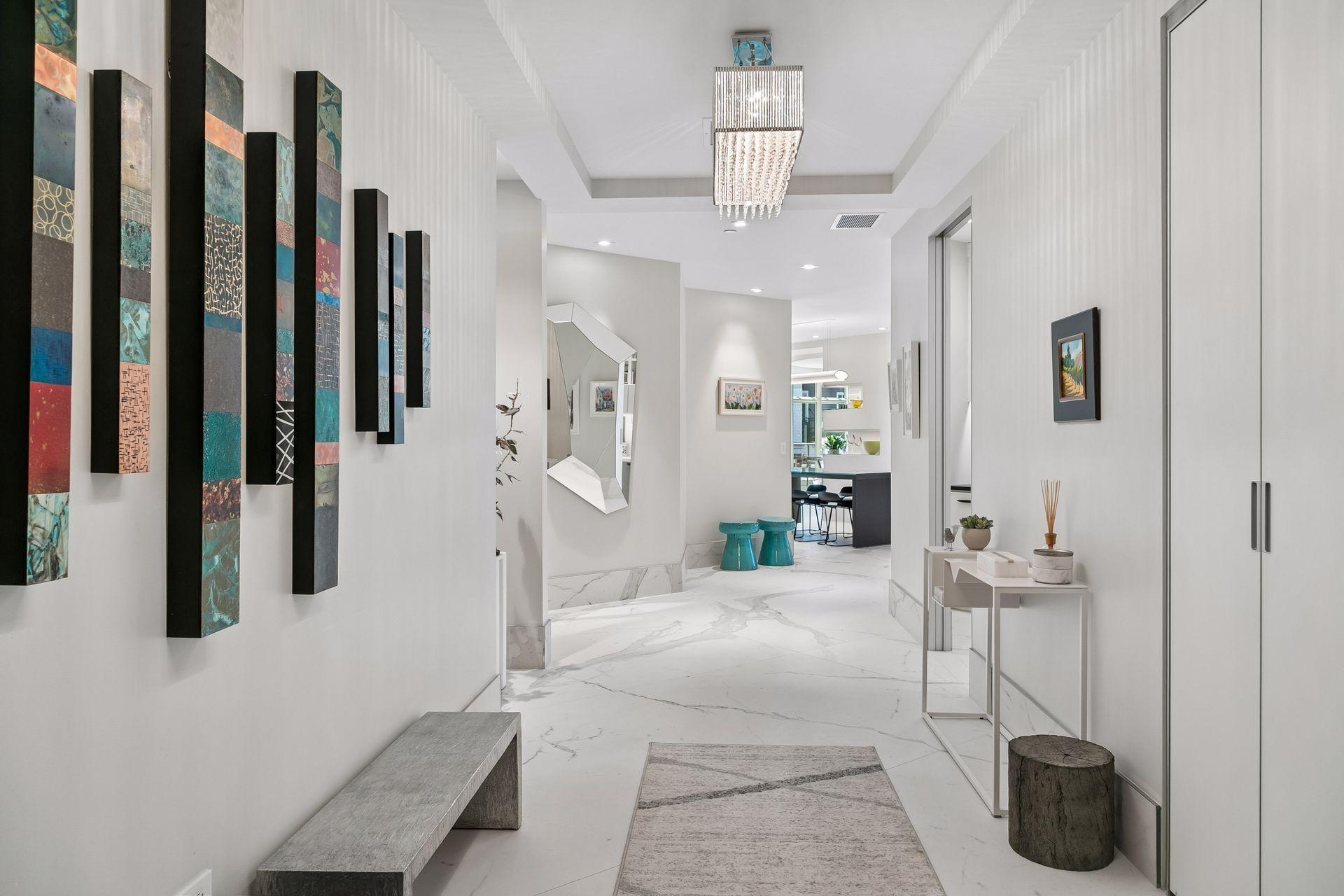 Admire this striking entryway as you are greeted