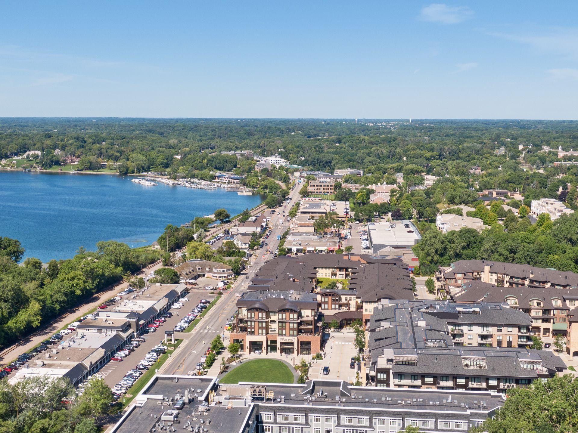 Aerial view of Regatta in Wayzata