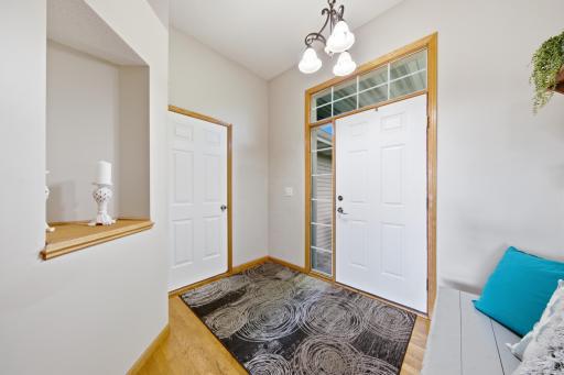 Entrance for both front door and the garage.