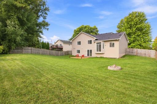This is really a nice backyard - perfect for yard games!