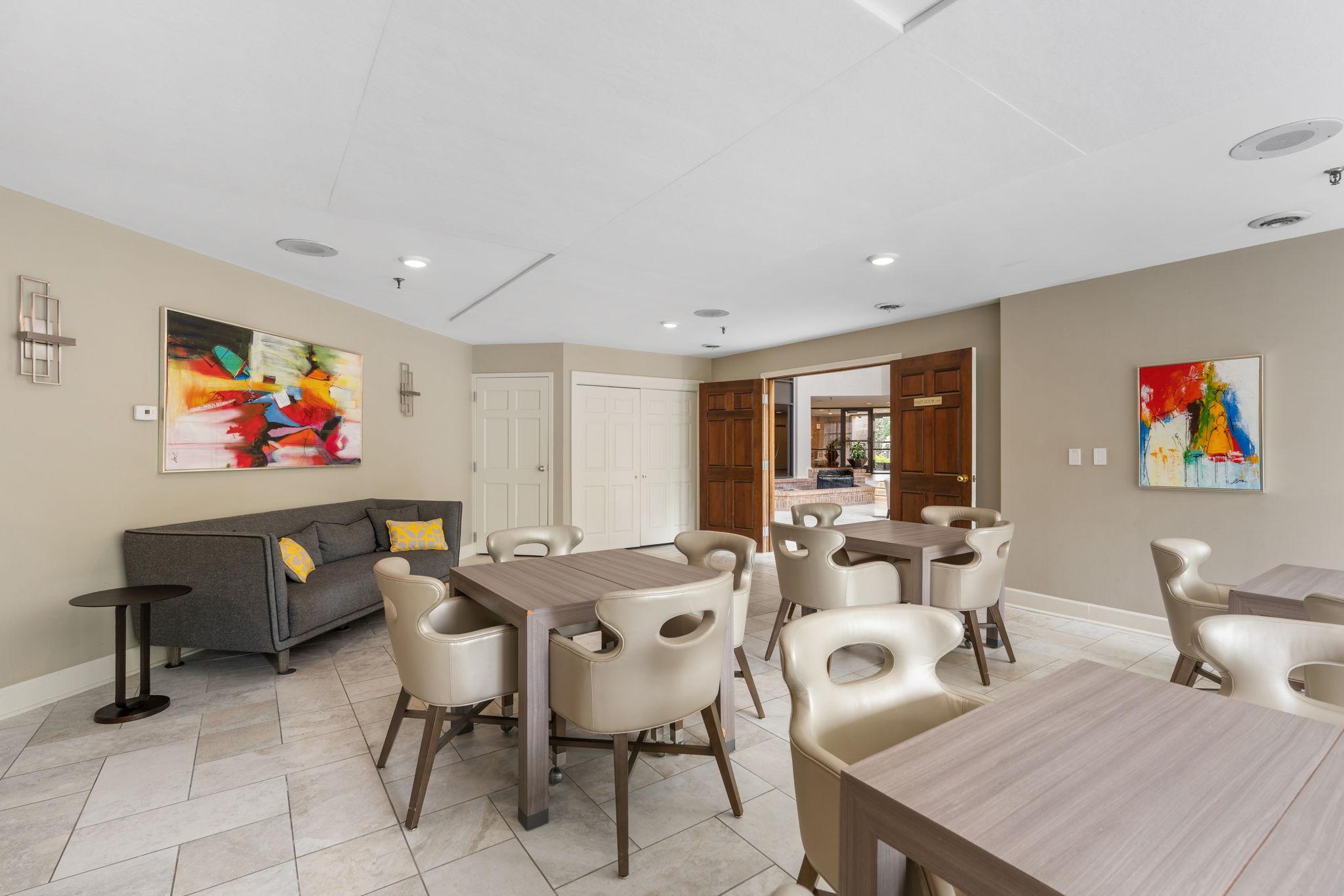 A great space to entertain, or gather with resident friends