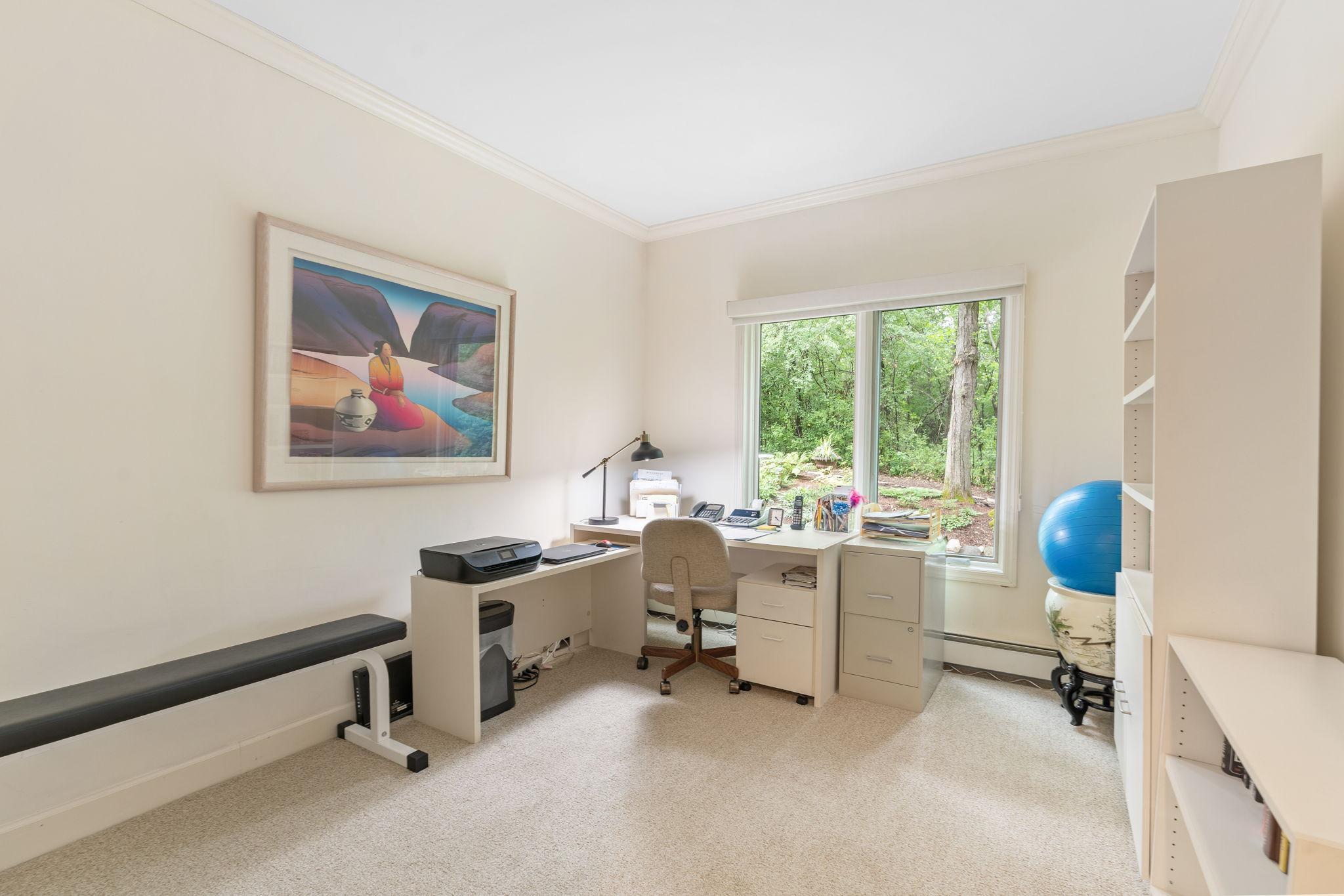 3rd bedroom is currently used as an office