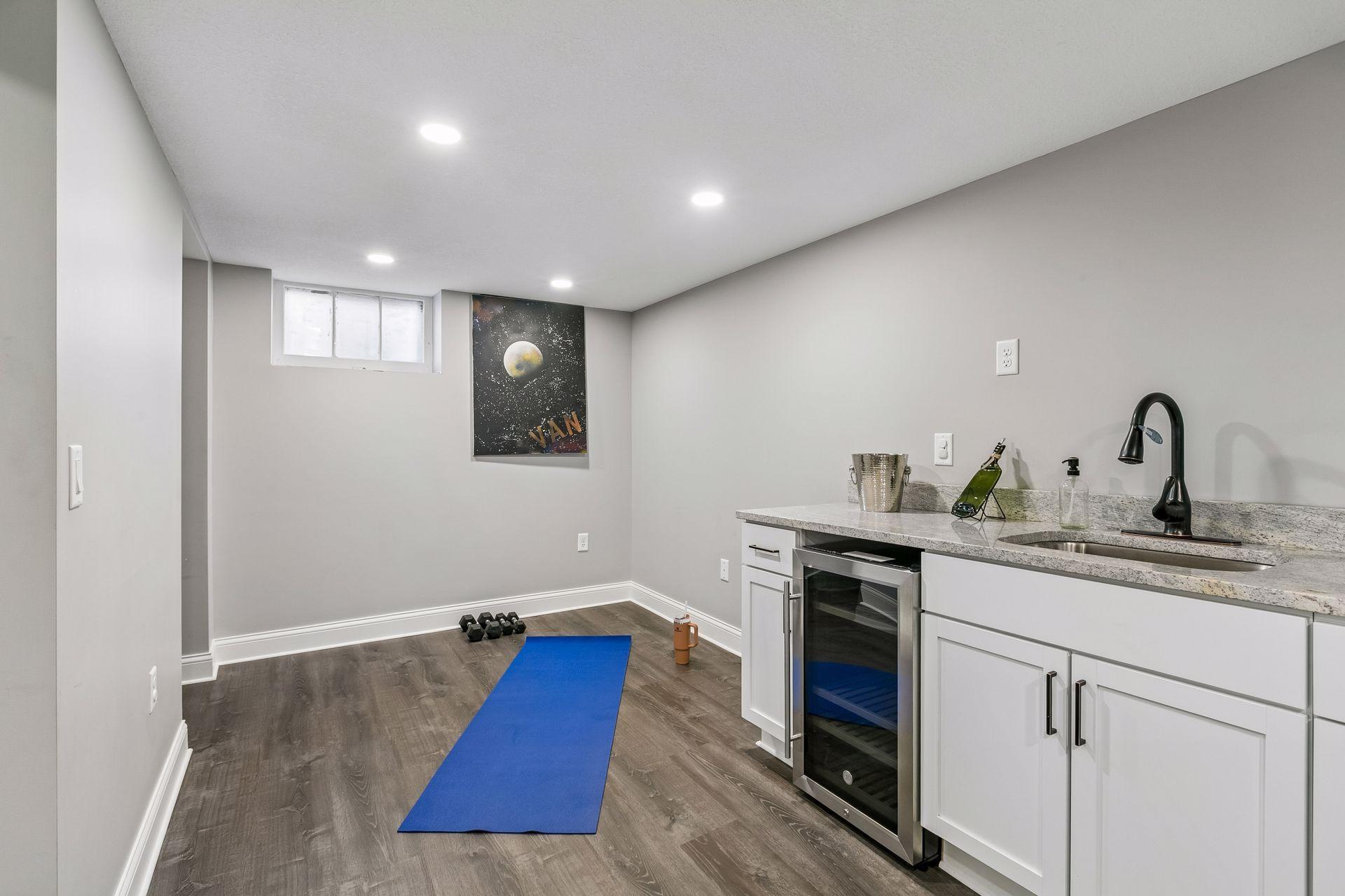 Spacious for workout/office
