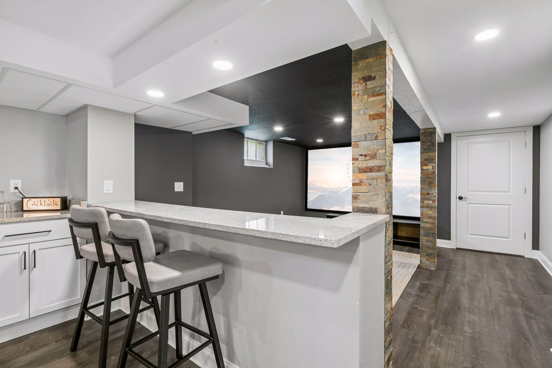 Fully remodeled lower level