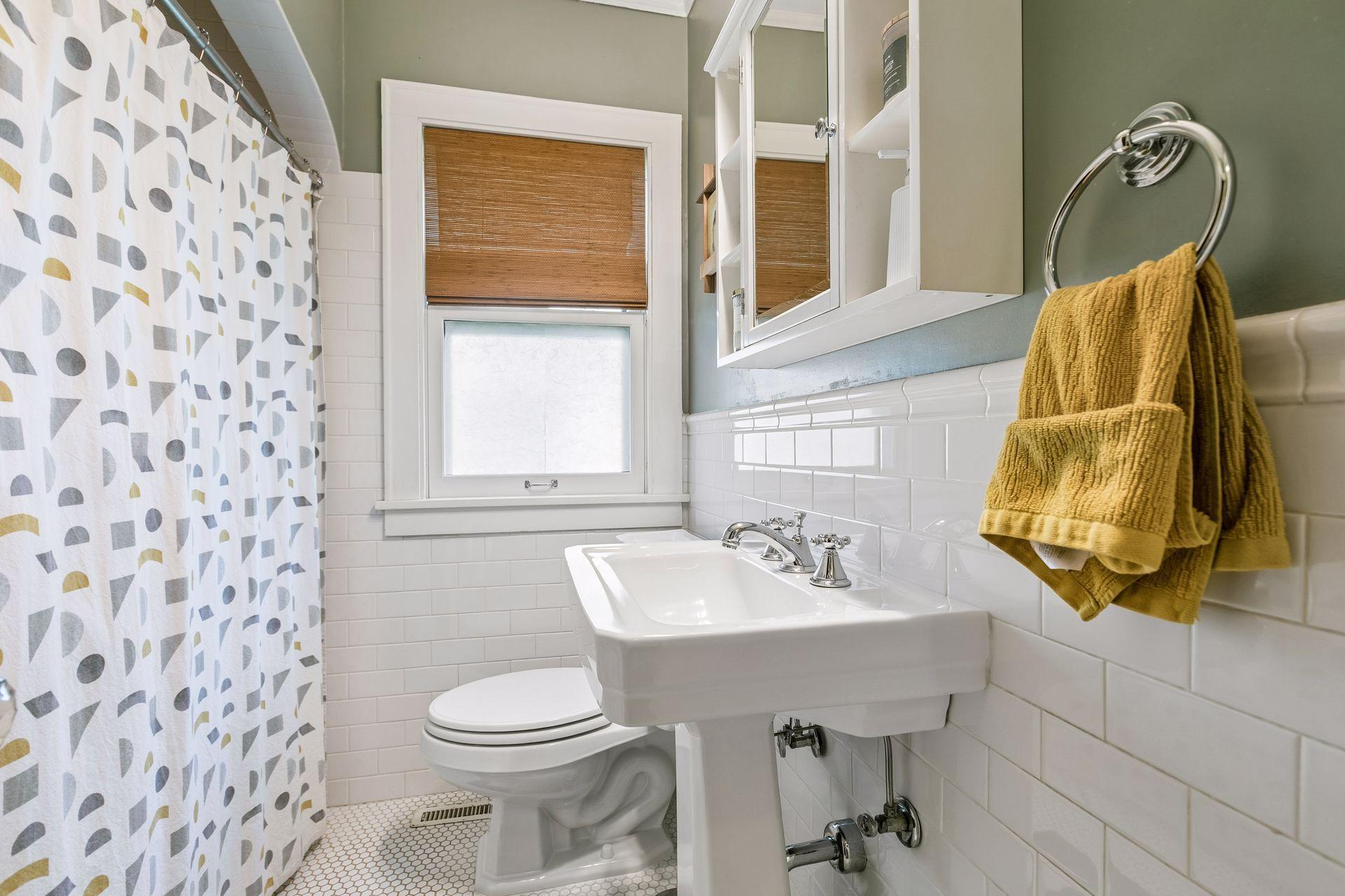 Completely renovated tile bath