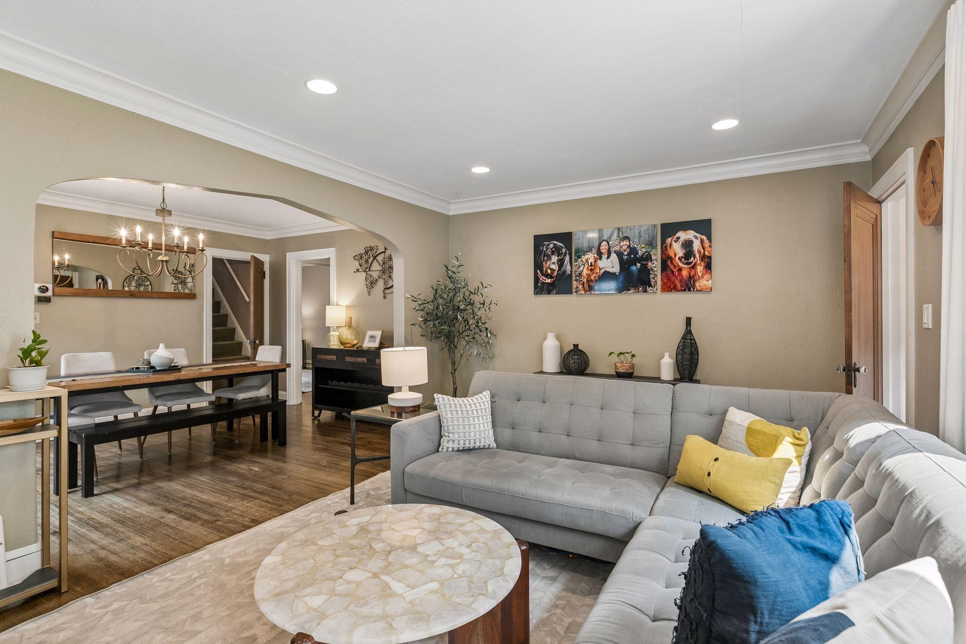 Archway and recessed lighting