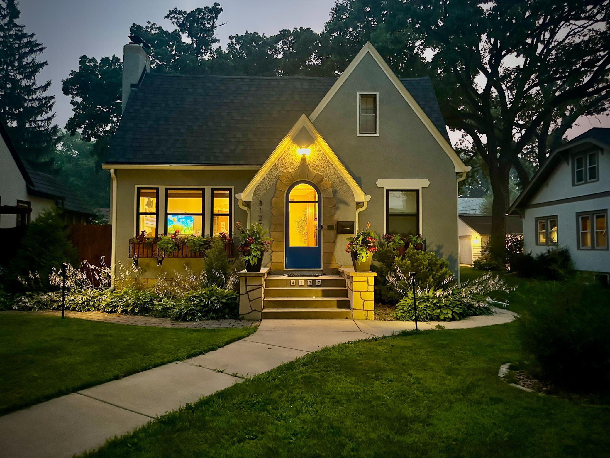 Inviting home on a beautiful block