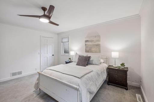 Plenty of natural light and airflow with newer ceiling fan.