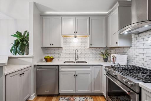Enjoy all new KitchenAid stainless steel appliances.
