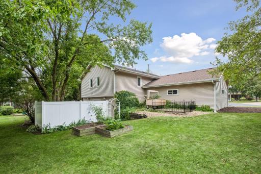 Enjoy a vegetable or flower garden in your backyard.