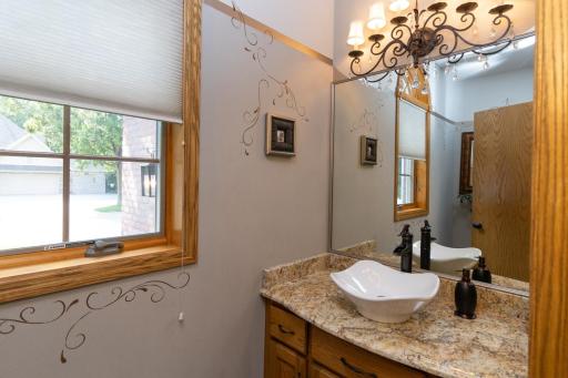 Main-floor powder room.