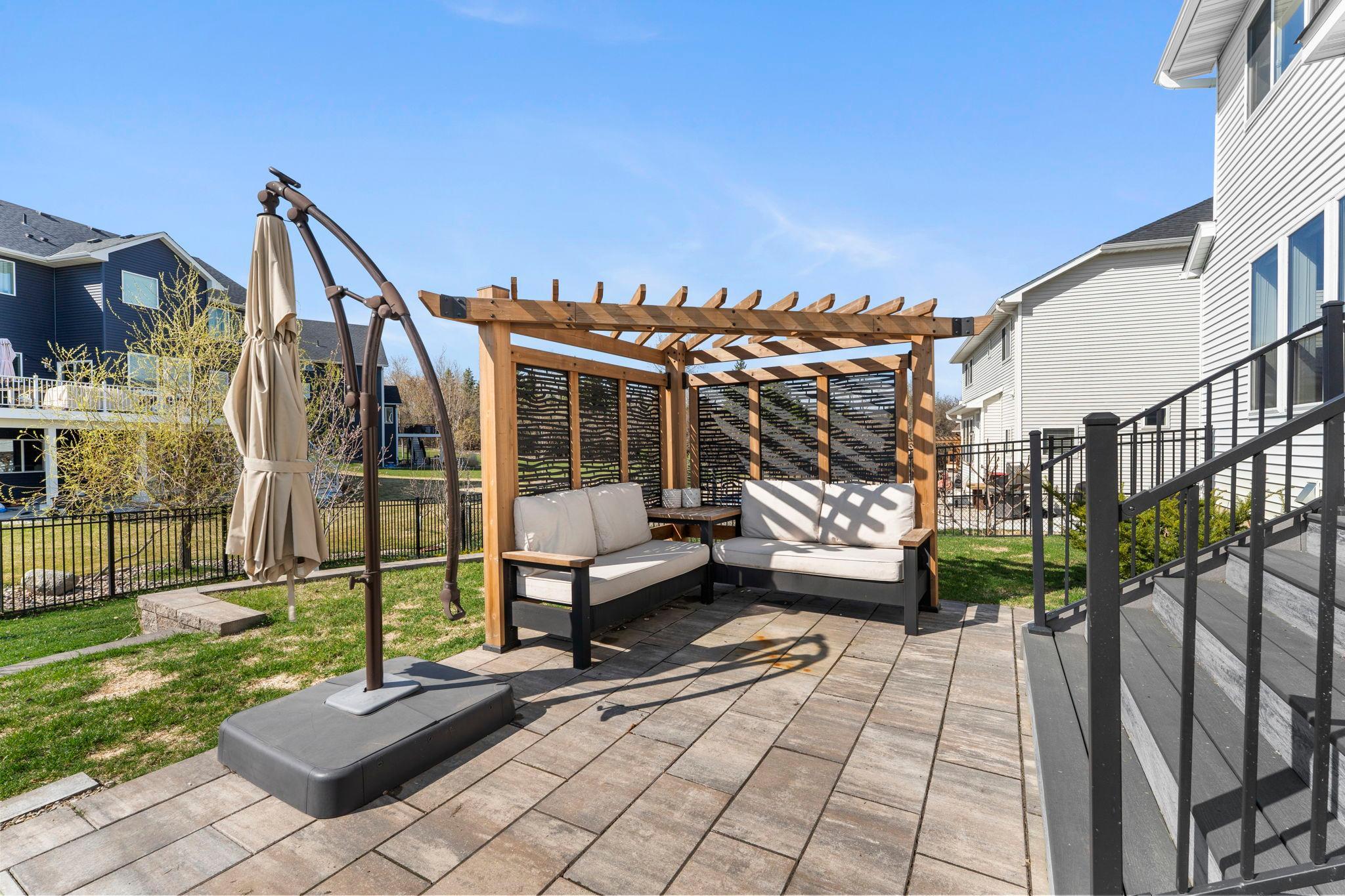 Paver Patio With Pergola