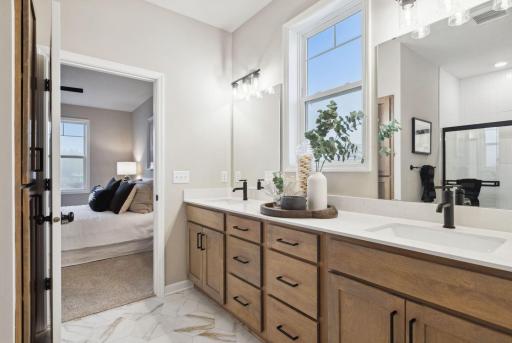 Another view of the owners bath as it opens to the owners bedroom.