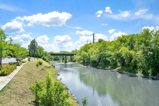 River Front Park makes it easy to explore and enjoy the beauty of the Crow River. The park is a great place to be in the summer on a day like this but is also stunning in the fall when leaves change.