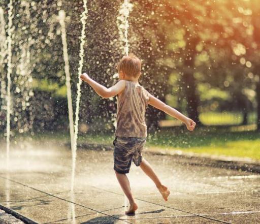 Cool off at the Central Park Splash Pad!