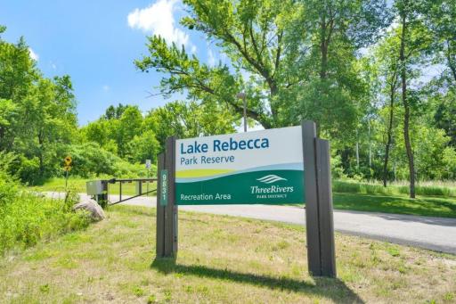 Lake Rebecca Park Reserve has so many available things to do it is difficult to list them all. Enjoy Boating, Camping, Fishing, Biking, Hiking, Swimming, horseback riding, cross country skiing, snow shoeing and even geocaching!