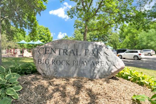 The Central Park Big Rock Play Area is within minutes of home.