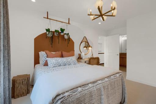 With 4 bedrooms located on the the upper level, there is finally enough space for everyone. (model photo)