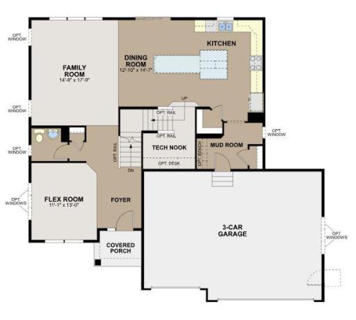 Looking for a home with an open concept design, this home delivers, designed to optimize living and entertaining spaces. (artist rendering)